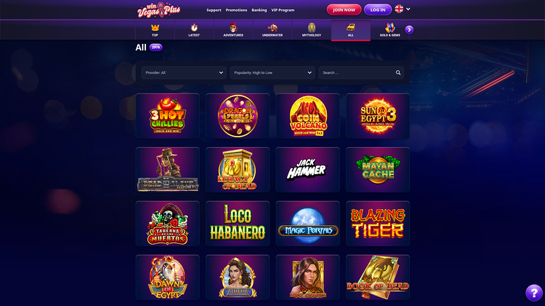 Win Vegasplus Casino Desktop Games