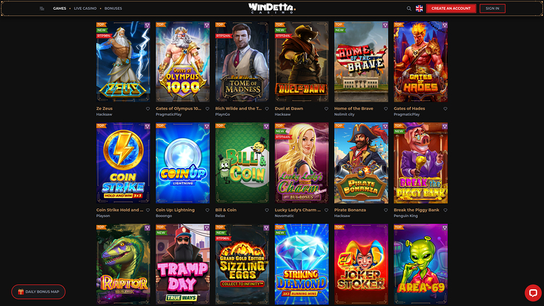 Windetta Casino Desktop Games