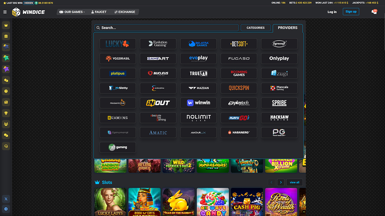 WinDice Casino Desktop Game Developers