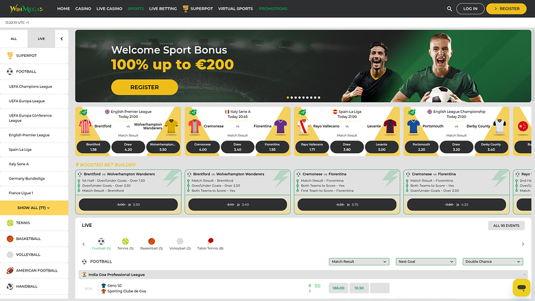 WinMega Casino Desktop Sports Betting