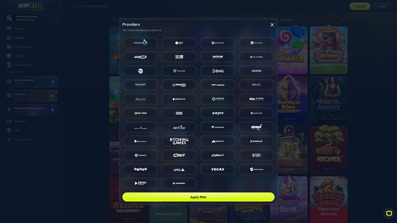 Winzter Casino Desktop Game Developers