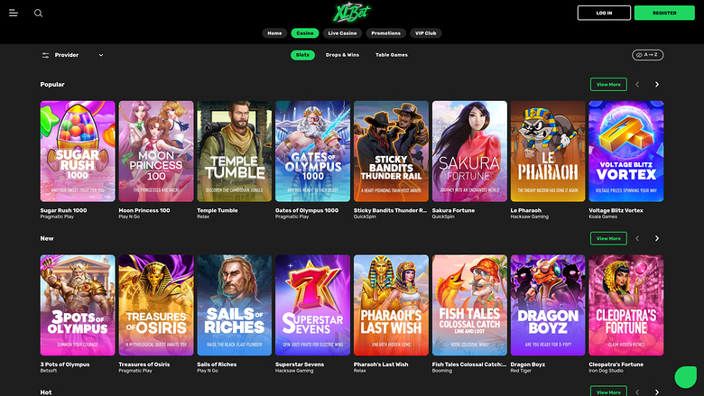 XLBet Desktop Games