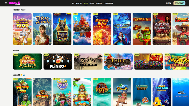 Yaass Casino Desktop Games
