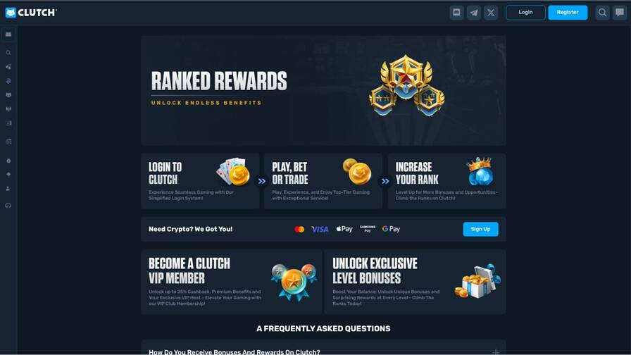 Clutch Casino VIP Program