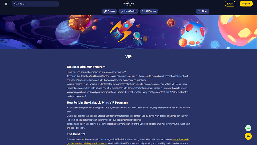Galactic Wins Desktop VIP Program