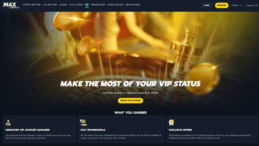 MaxCasino VIP Program