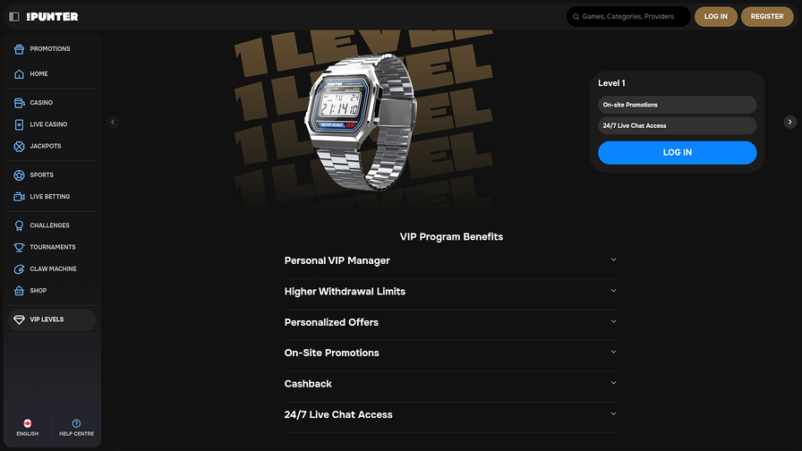 MrPunter Casino Desktop VIP Program
