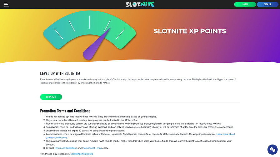 Slotnite Casino Desktop VIP Program