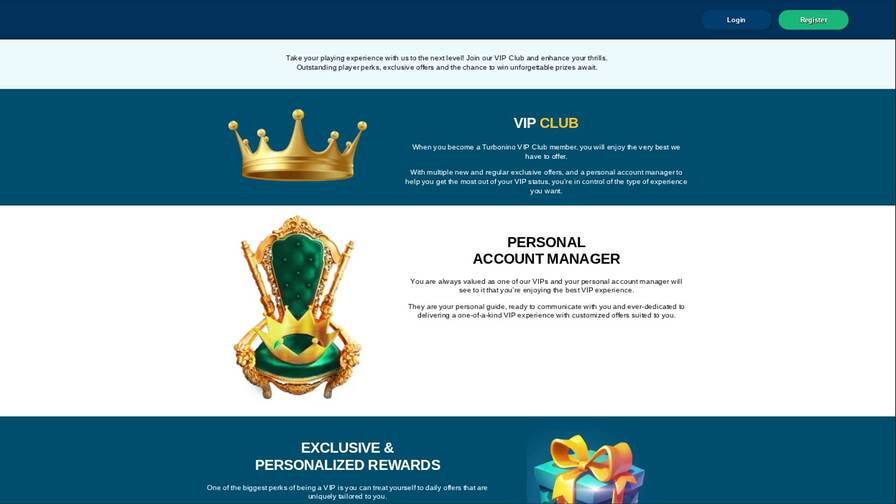 Turbonino Casino Desktop VIP