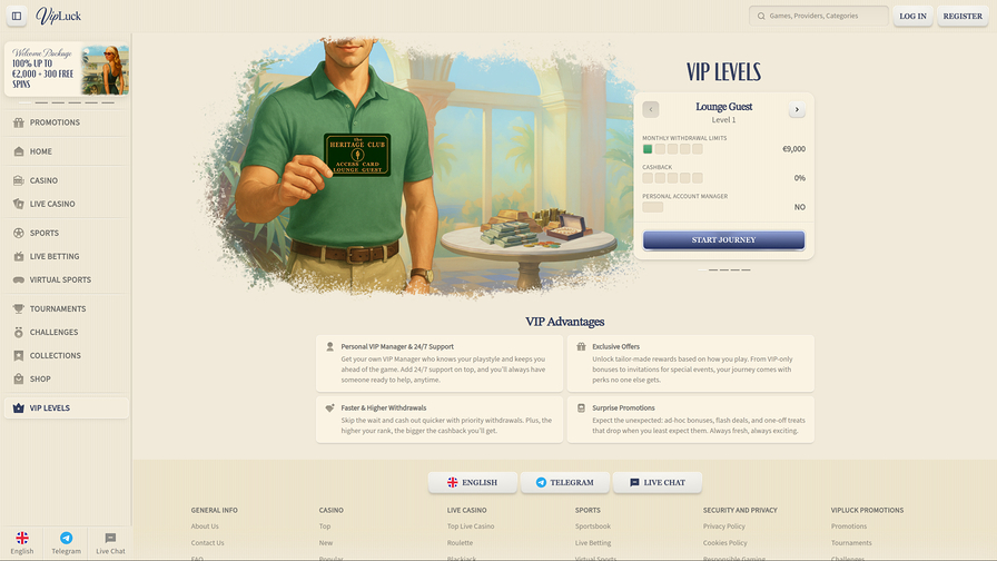 VIP Luck Casino VIP Program