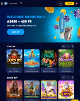 BlueLeo Casino Screenshot