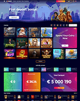 CosmicSlot Casino Screenshot