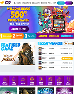 DuckyLuck Casino Screenshot