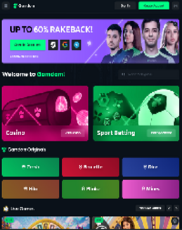 Gamdom Casino Screenshot
