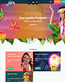 Hula Spin Casino Screenshot