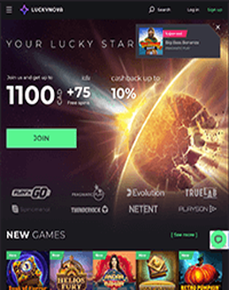 Lucky Nova Casino Screenshot