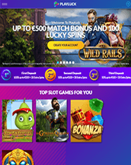 PlayLuck Casino Screenshot
