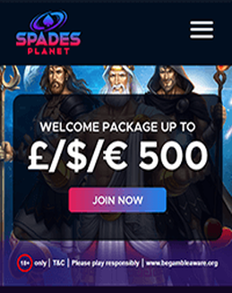 Spades Planet Casino Screenshot