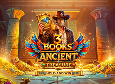 3 Books of Ancient Treasure Hold and Win