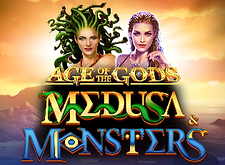Age of the Gods Medusa and Monsters Logo