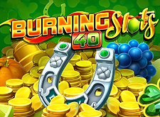 Burning Slots 40 logo
