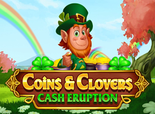 Cash Eruption Coins and Clovers Logo