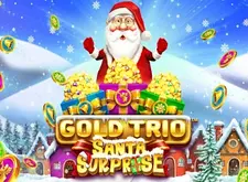 Gold Trio Santa Surprise Logo