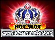 Hot Slot 777 Platinum Crown Logo