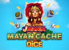 logotipo de J Mania Mayan Cache Dice