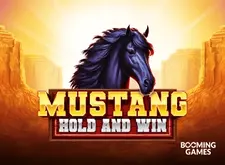 logotipo de Mustang Hold and Win