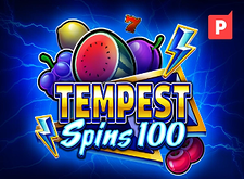 logotipo de Tempest Spins 100