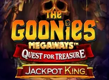 The Goonies Megaways Quest for Treasure Jackpot King logo