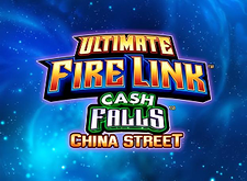 Ultimate Fire Link Cash Falls China Street Logo