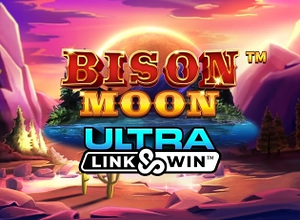 logotipo de Bison Moon Ultra Link and Win
