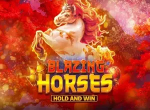 Blazing Horses Hold and Win logo