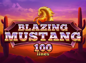 Blazing Mustang 100 Lines logo