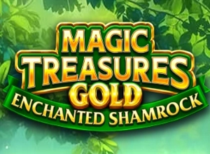 Magic Treasures Gold Enchanted Shamrock logo