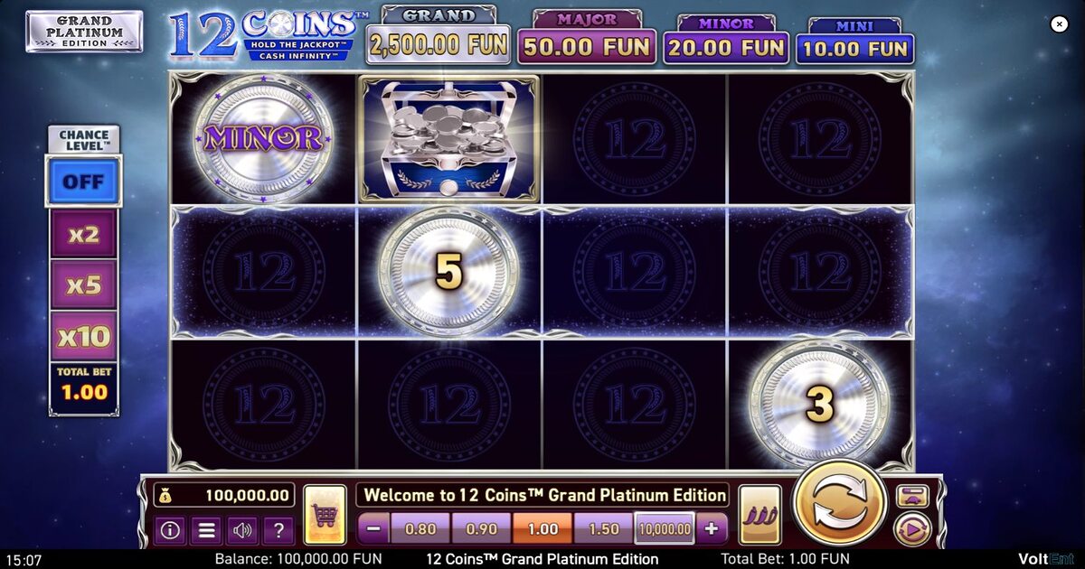 12 Coins Grand Platinum Edition Slot Review, Bonuses & Free Play (96.15 ...