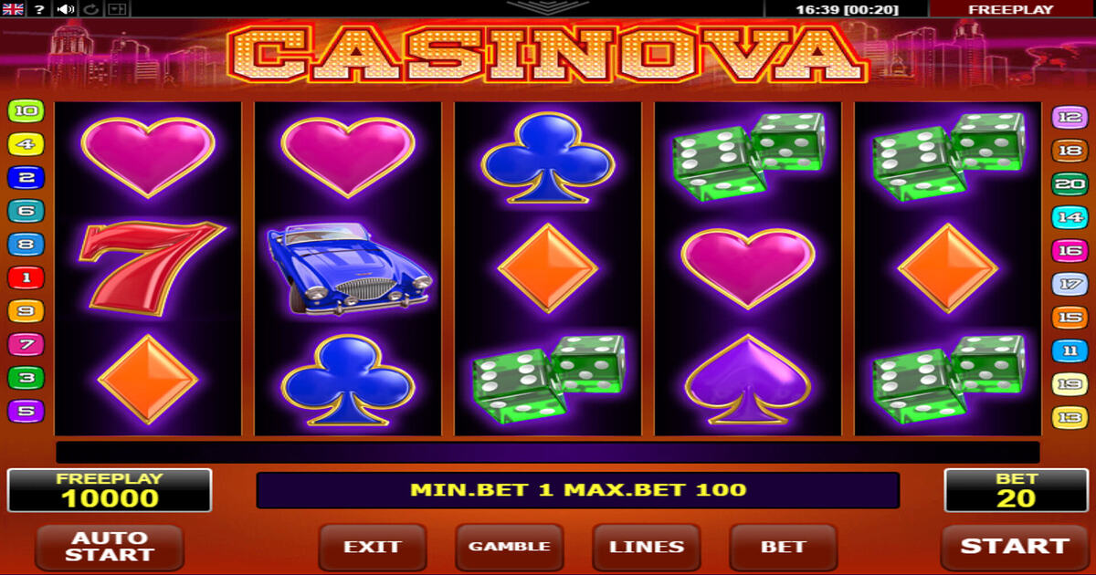 collect Casinova sign-up bonus offer