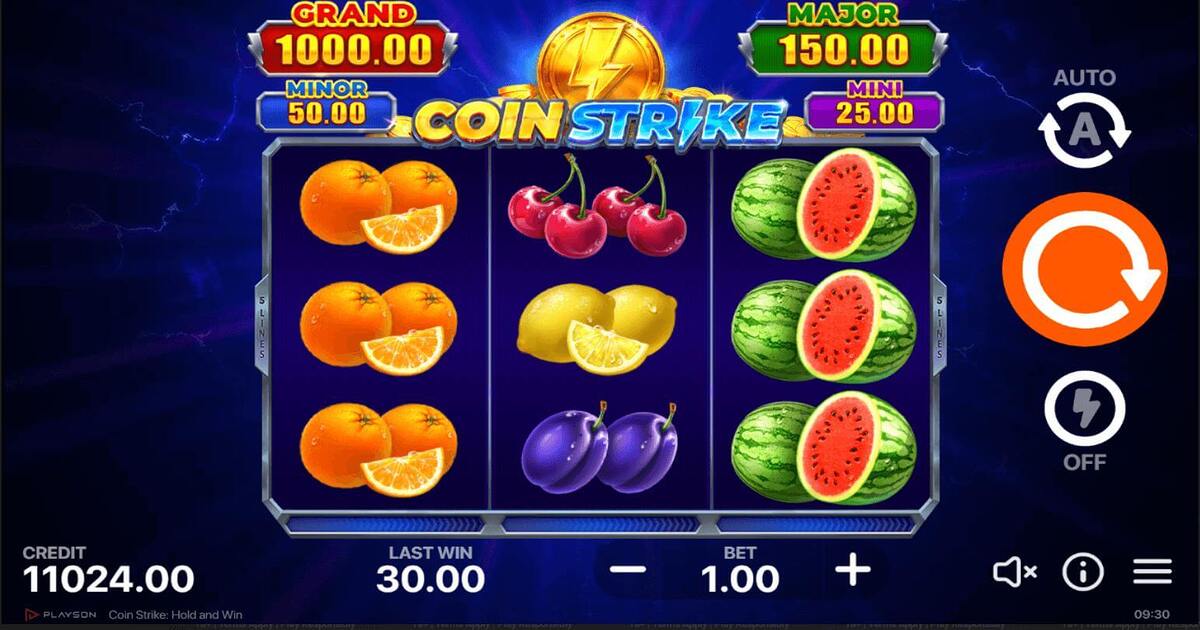 Coin Strike Hold and Win Slot Bewertung, Demo & Boni (95.66% RTP)