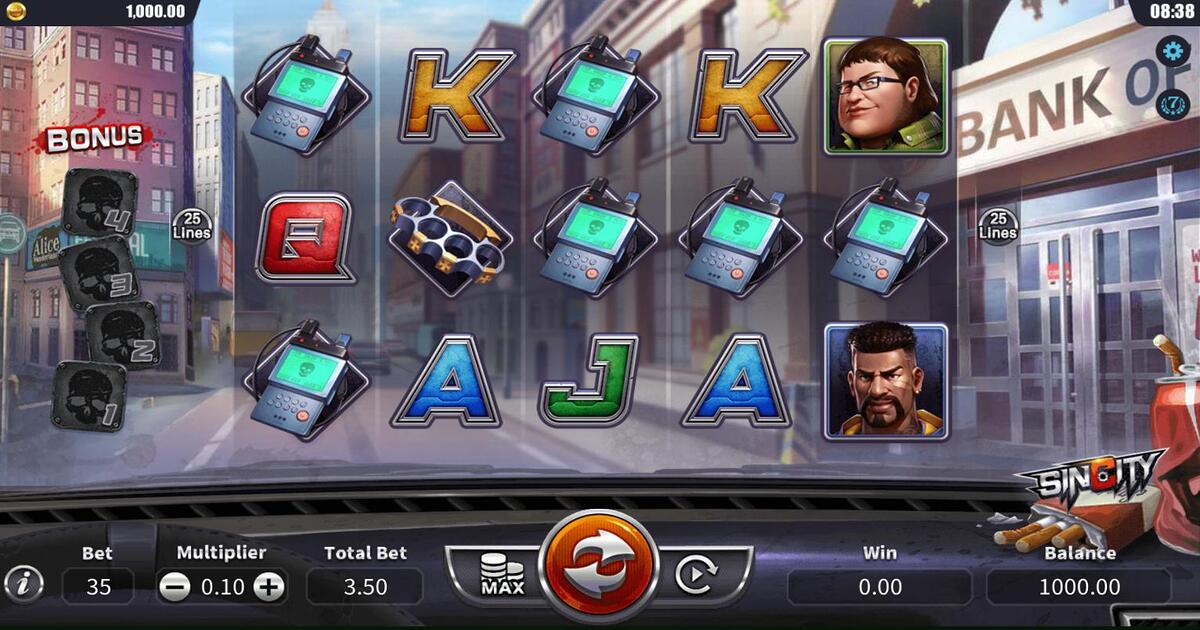DreamTech Gaming Sin City Slot Review, Bonuses & Free Play (97.27% RTP)