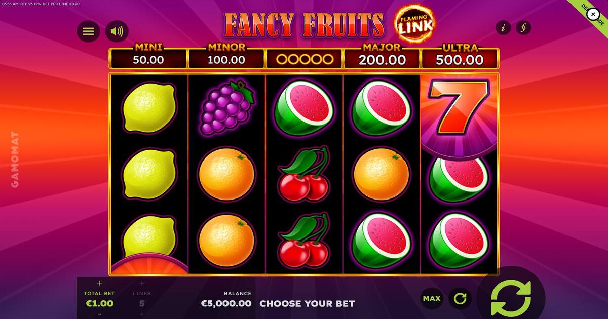 Fancy Fruits Flaming Link Slot Review, Bonuses & Free Play (96.12% RTP)
