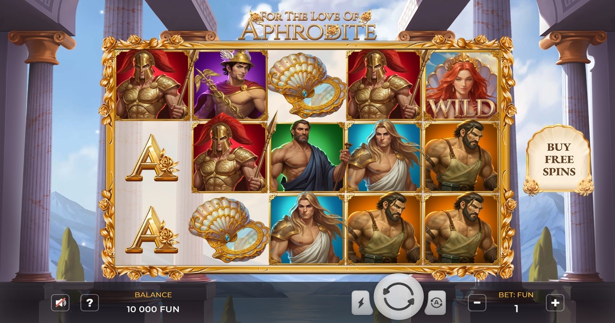 For the Love of Aphrodite Slot Review, Bonuses & Free Play (95.61% RTP)