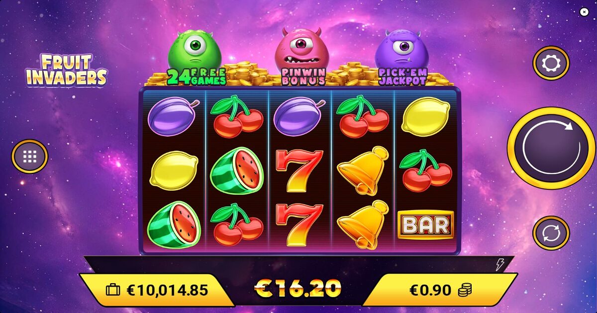 Avis, Bonus et Jeu Gratuit de la Machine à Sous Fruit Invaders