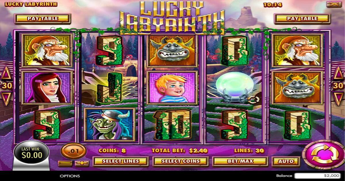 Lucky Labyrinth Slot Review, Bonuses & Free Play (94.21% RTP)