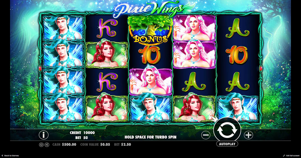 Pixie Slots Pixie Wings Slot Review, Bonuses & Free Play (96.67% RTP)