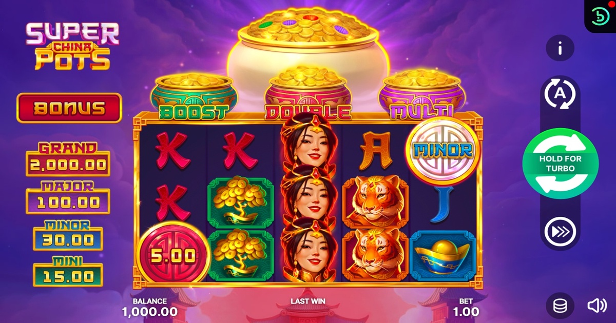 Super China Pots Hold and Win Slot Bewertung, Demo & Boni