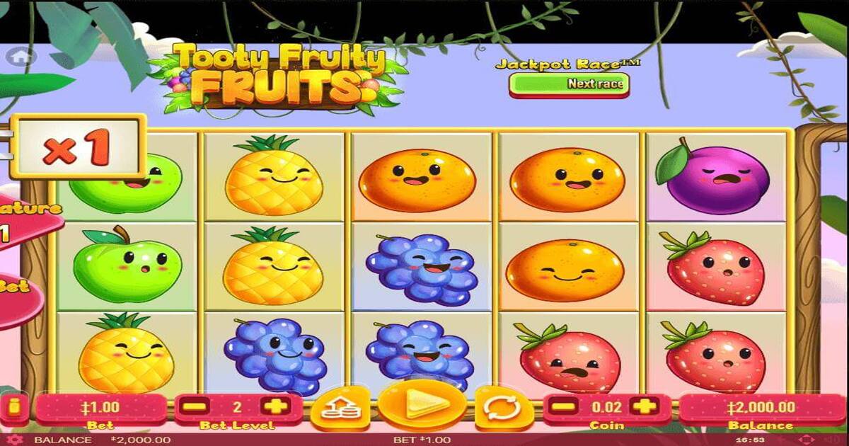 Tooty Fruity Fruits Slot Review, Bonuses & Free Play (96.7% RTP)