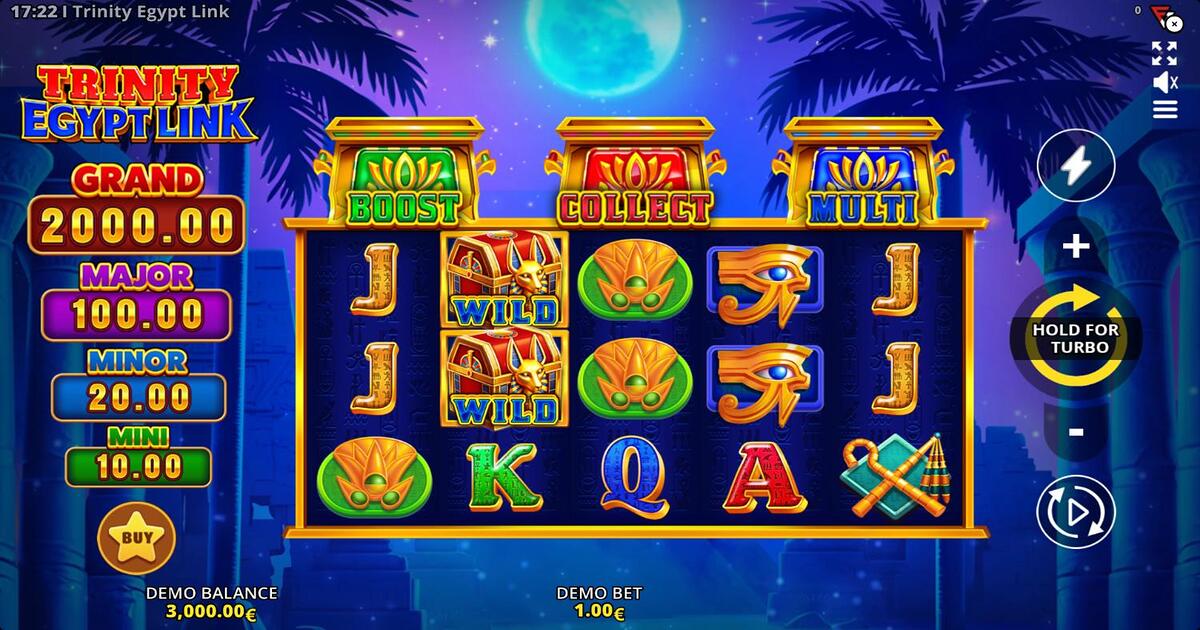 Trinity Egypt Link Slot Review, Bonuses & Free Play (96.2% RTP)