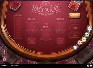 888 Software Baccarat preview